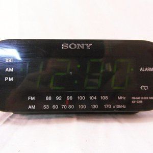 SONY DREAM MACHINE ICF-C218 WALL PLUG & 3V BATTERY BACKUP ALARM CLOCK NM 00649